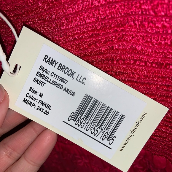 Ramy Brook ‼️SALE ‼️ Embellished Arius Skirt in pink –– NWT - Picture 13 of 15